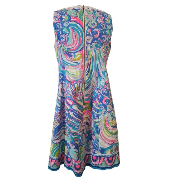Lilly Pulitzer Gabby Shift Dress Guilty Pleasure Print Women's 00 EUC! B8.1 - Picture 3 of 16